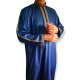 Qamis Qatar style moderne col droit zippé