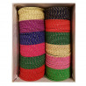 Lot de 12 x 12 bracelets indiens couleurs mélangées