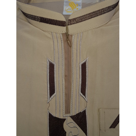 Ensemble qamis mi long et sarouel homme pas cher