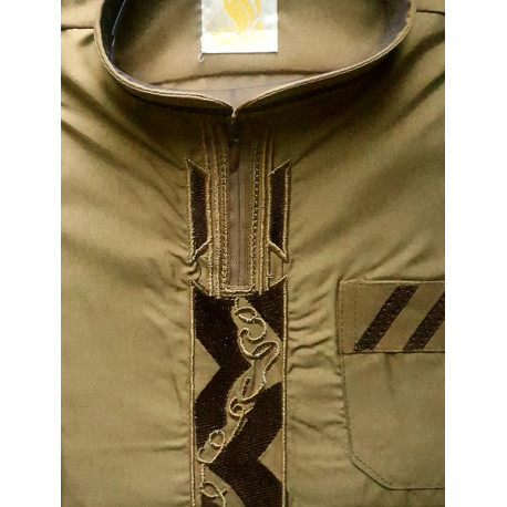 Qamis pakistanais bébé blanc et couleur Daffah