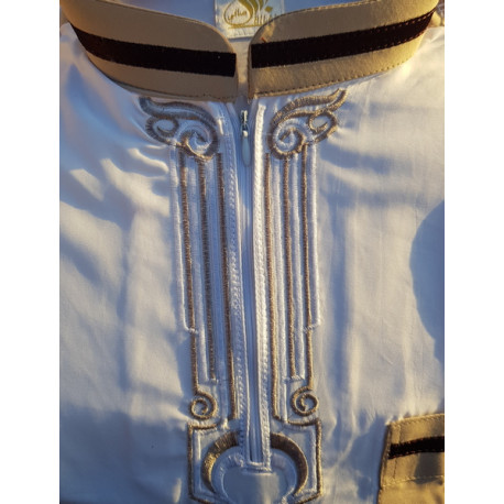 Qamis mi long et sarouel homme style pakistanais Promo
