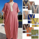 Djellaba homme à rayures style marocaine 