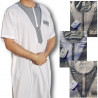 Qamis homme manches courtes moderne