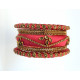 Ensemble de bracelets indiens fils de soie