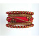 Ensemble de bracelets indiens fils de soie