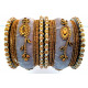 Bracelets indiens colorés velours Chudha