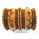 Bracelets indiens colorés velours Chudha