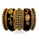 Bracelets indiens colorés velours Chudha