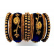 Bracelets indiens colorés velours Chudha