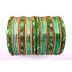 Lot de 26 bracelets bangles indiens multicolores mariage