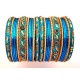 Lot de 26 bracelets bangles indiens multicolores mariage