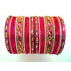 Lot de 26 bracelets bangles indiens multicolores mariage