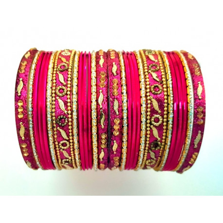 Lot de 26 bracelets bangles indiens multicolores mariage