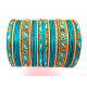Lot de 26 bracelets bangles indiens multicolores mariage