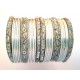 Lot de 26 bracelets bangles indiens multicolores mariage