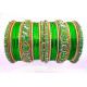 30 Bracelets indiens bollywood strass colorés 