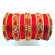 30 Bracelets indiens bollywood strass colorés 