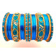 30 Bracelets indiens bollywood strass colorés 
