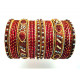 30 Bracelets indiens bollywood strass colorés 