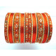 Ensemble de 26 Bracelets indiens bangles motif losange