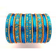 Ensemble de 26 Bracelets indiens bangles motif losange