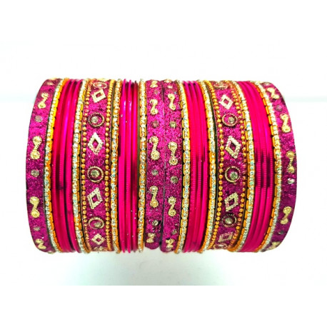 Ensemble de 26 Bracelets indiens bangles motif losange