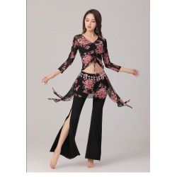Tenue de stage de danse orientale 2 pièces imprimé fleuri 