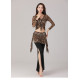 Tenue de cours de danse imprimé léopard marron