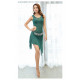 Robe de stage de danse orientale verte