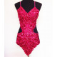 Long bustier dos nu de danse orientale perlé