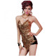 Long bustier dos nu de danse orientale perlé
