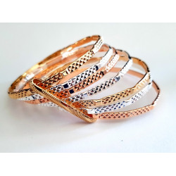 Semainier Bracelet plaqué or 3 couleurs 