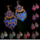 Boucles d'oreilles indiennes Femme strass