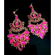 Boucles d'oreilles indiennes Femme strass