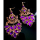 Boucles d'oreilles indiennes Femme strass