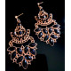 Boucles d'oreilles indiennes Femme strass