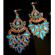 Boucles d'oreilles indiennes Femme strass