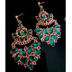 Boucles d'oreilles indiennes Femme strass