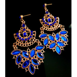 Boucles d'oreilles indiennes Femme strass