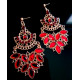 Boucles d'oreilles indiennes Femme strass