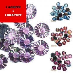 Lot de 20 strass coudre Marguerite 1 acheté 1 gratuit