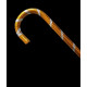 Canne de danse orientale argent et or