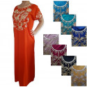 Djellaba femme authentique motif or