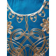 Djellaba femme authentique motif or