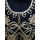 Djellaba femme authentique motif or