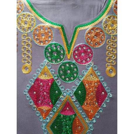 Robe de maison orientale Losange multicolore