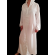 Djellaba femme brodée blanche à capuche
