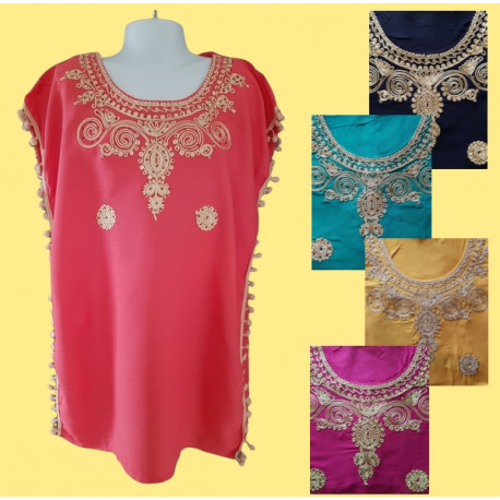 Djellaba style marocain pour enfant brodée 