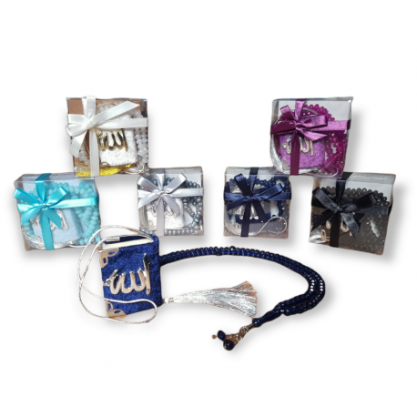 Coffret cadeau oriental tasbih + mini coran