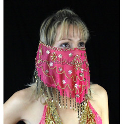 Voile de visage de danse orientale